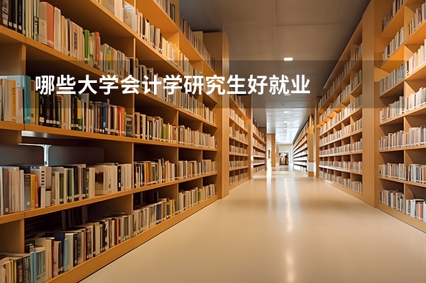 哪些大学会计学研究生好就业