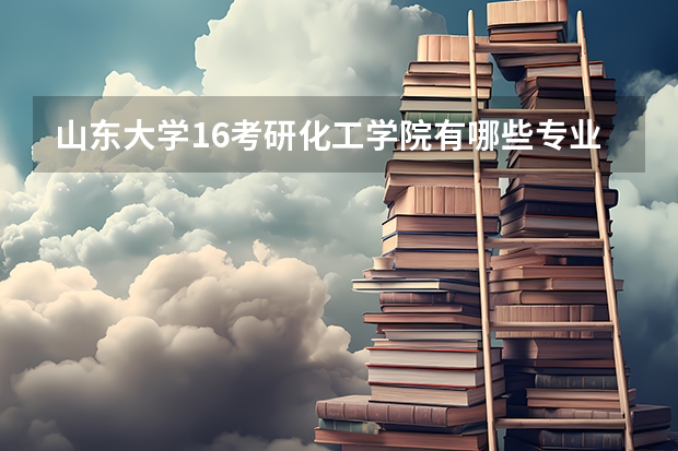 山东大学16考研化工学院有哪些专业,哪个好考点的。。。求大神。