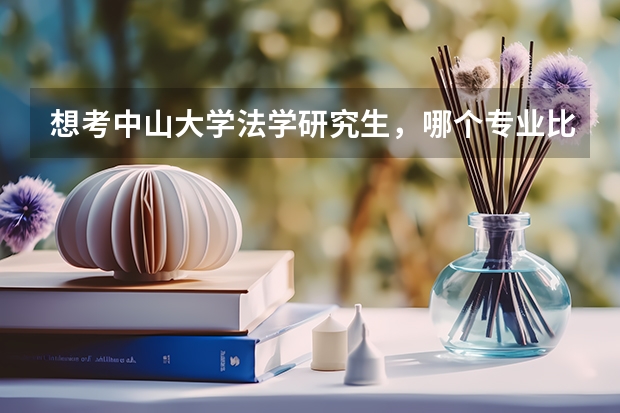 想考中山大学法学研究生，哪个专业比较好