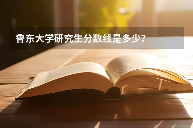 鲁东大学研究生分数线是多少？