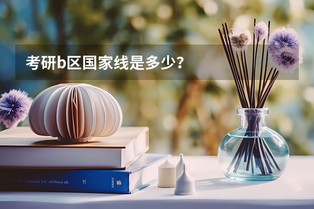 考研b区国家线是多少？