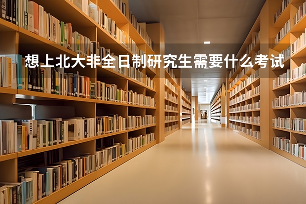 想上北大非全日制研究生需要什么考试?