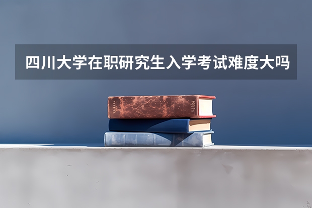 四川大学在职研究生入学考试难度大吗？