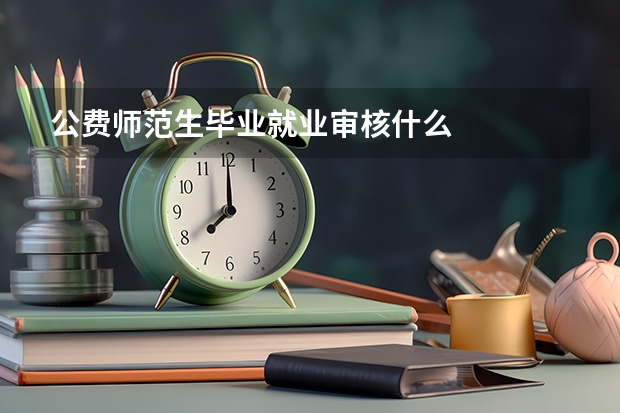 公费师范生毕业就业审核什么