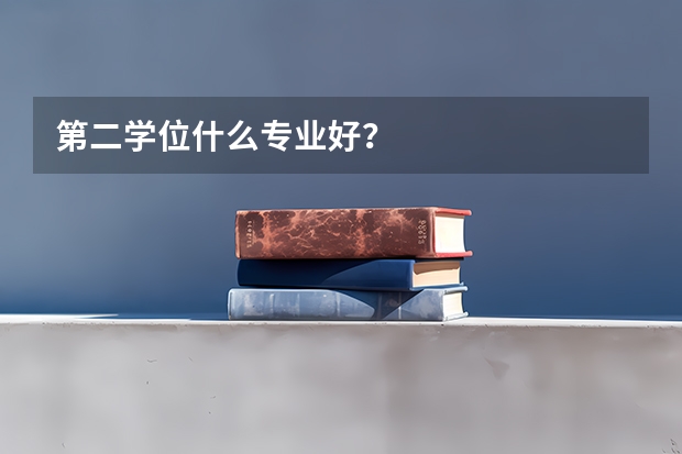 第二学位什么专业好？