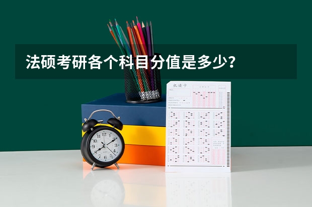 法硕考研各个科目分值是多少？