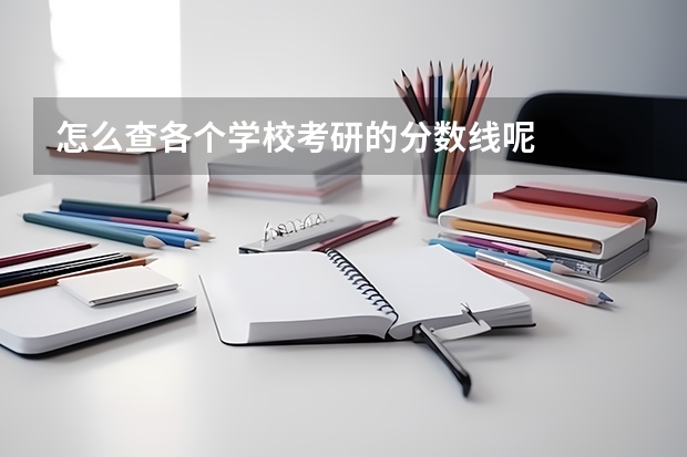 怎么查各个学校考研的分数线呢
