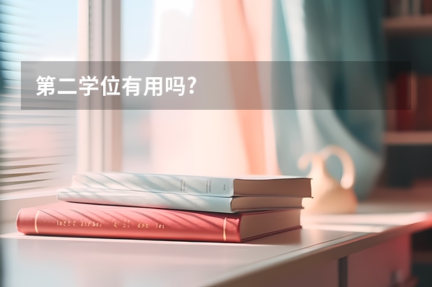 第二学位有用吗?