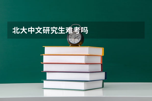 北大中文研究生难考吗