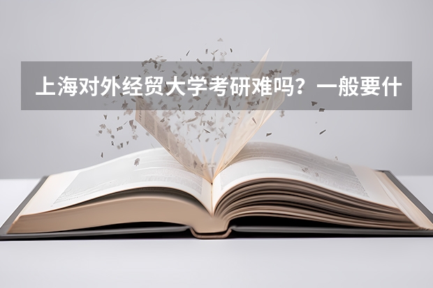 上海对外经贸大学考研难吗？一般要什么水平才可以进入？