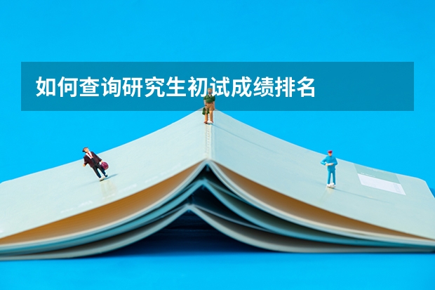 如何查询研究生初试成绩排名