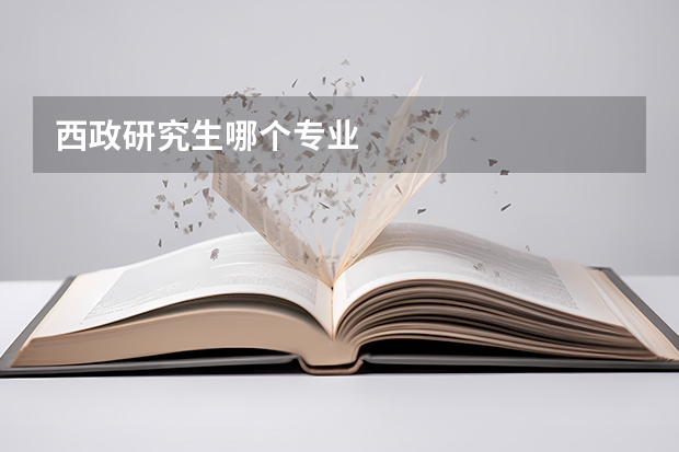 西政研究生哪个专业