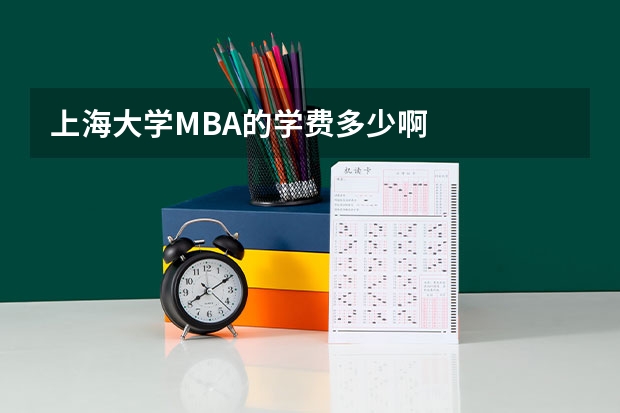 上海大学MBA的学费多少啊