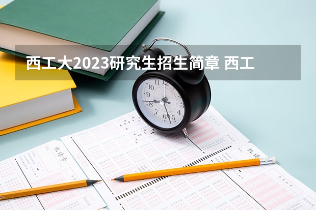 西工大2023研究生招生简章 西工大研究生报名人数
