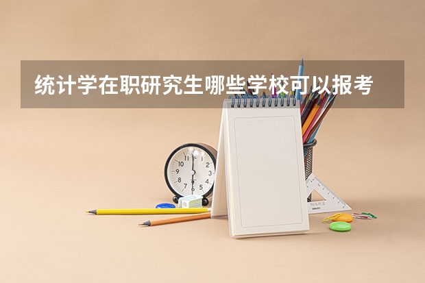 统计学在职研究生哪些学校可以报考