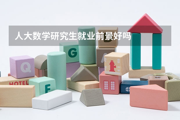 人大数学研究生就业前景好吗