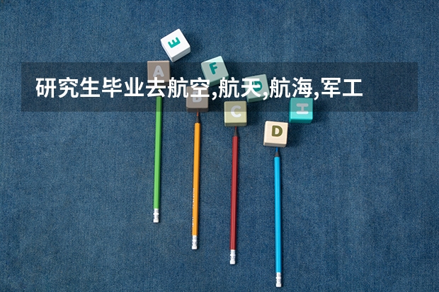 研究生毕业去航空,航天,航海,军工研究所,哪个更好